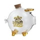 thumbnail image 1 of Alcancía de vidrio de borosilicato con forma de cerdito, caja para ahorrar dinero, regalo para la sala de estar o la ducha de los niños., 1 of 9