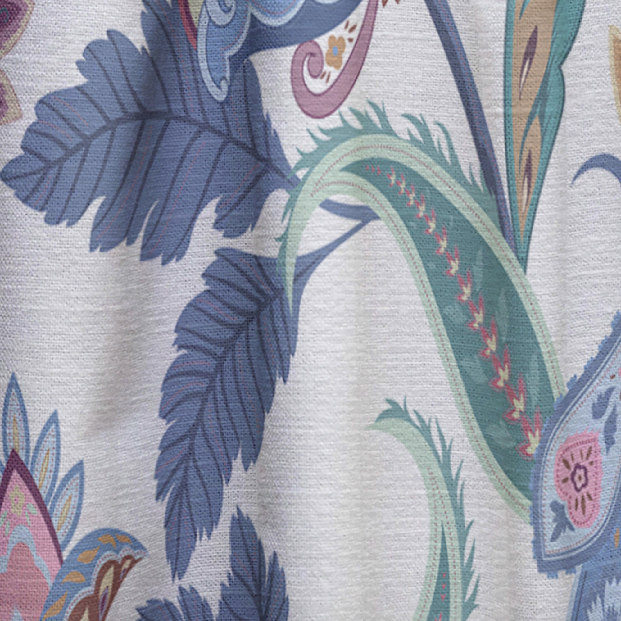 Designart 'Paisley Pattern Fantasy Flowers' Traditional Curtain Panel