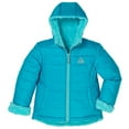 thumbnail image 2 of Gerry Girl's Hooded Reversible-to-Berber Down Winter Coat Jacket (Mermaid, X-Small-6), 2 of 4