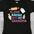 thumbnail image 4 of Inktastic I Love Baking with My Grandma Girls Baby Bodysuit, 4 of 5