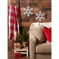 thumbnail image 4 of Design Imports CAMZ38018 Hanging Foam Snowflake, Silver - Set of 2, 4 of 10