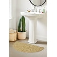 thumbnail image 5 of Home Weavers Bell Flower Bathroom Rug 100% Cotton Tufted U Shape Slice Rug, Soft Absorbent Bath Rugs, Non-Slip Bath Rug, Machine Washable, Bath Rugs for Bathroom, 17"x30" Slice Rug, Yellow, 5 of 9