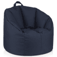 thumbnail image 1 of Bouclair Navy Canvas Bean Bag, 1 of 10