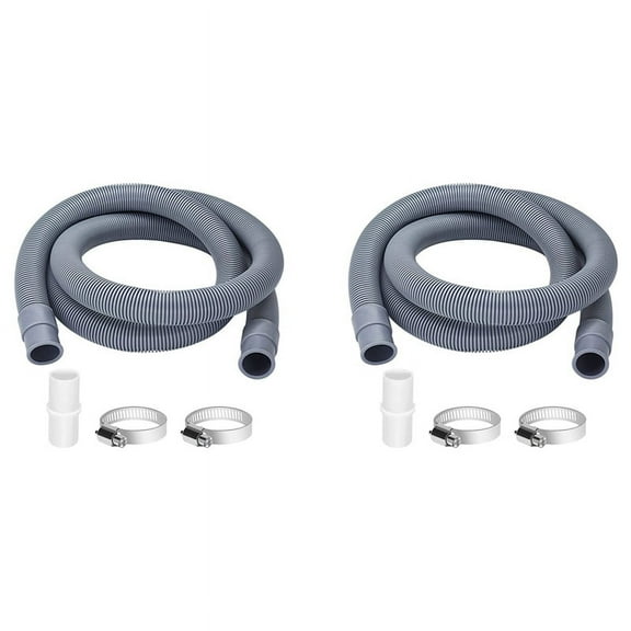 2X Drain Hose Extension for Washing Machines,2M Drain Hose Universal Washing Machine Hose,Dishwasher Extension