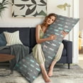 thumbnail image 4 of Boho Long Body Pillow Cover – Soft & Breathable Ethnic Fabric, Hidden Zipper, 20"x54", Stylish Abstract Tribal Print – Gift for Side Sleepers, Pregnancy, Home Decor, 4 of 4