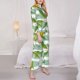 thumbnail image 3 of Balery Lemon Conjunto de Pijama con Estampado para Mujer, Conjunto de Dos Piezas con Manga Larga, Ropa de Dormir Suave con Bolsillos, Pijamas Cómodos-Medium, 3 of 7