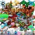 thumbnail image 3 of Minecraft Agency Cave Village Tree House Building Blocks Assembled Teenage Toys-SinKeeU, 3 of 4