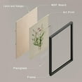 thumbnail image 3 of PixonSign&nbsp;Framed Wall Art, Watercolor Floral Botanical Posters, Set of 4 Rustic Farmhouse Wall Decor Wildflowers Prints, Minimalist Wall Décor for Living Room, Bedroom, Office - 8"x10" Black, 3 of 5
