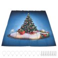 thumbnail image 2 of Cortina navideña impermeable, impresión digital 3D navideña D Impresión digital Cortina de árbol de Navidad D Cortinas de impresión digital Los mejores materiales Jadeshay A, 2 of 8