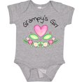 thumbnail image 3 of Inktastic Grampy's Girl Heart Flowers Girls Baby Bodysuit, 3 of 5