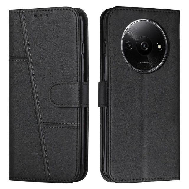 Funda Flip para FOXDOCK Xiaomi Redmi A3 – Carcasa delgada y resistente a impactos con soporte para uso diario y profesional