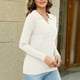 thumbnail image 5 of Tops de manga larga,Blusa informal holgada con mangas abullonadas y cuello plisado para mujer, de poliéster, manga larga, talla XXL (2XL), sopatenor, 5 of 8