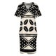 thumbnail image 4 of Vestido de verano para mujer 2025, holgado, con bolsillos y estampado de tela de barro abstracto africano, vestido largo para mujer, 4 of 7