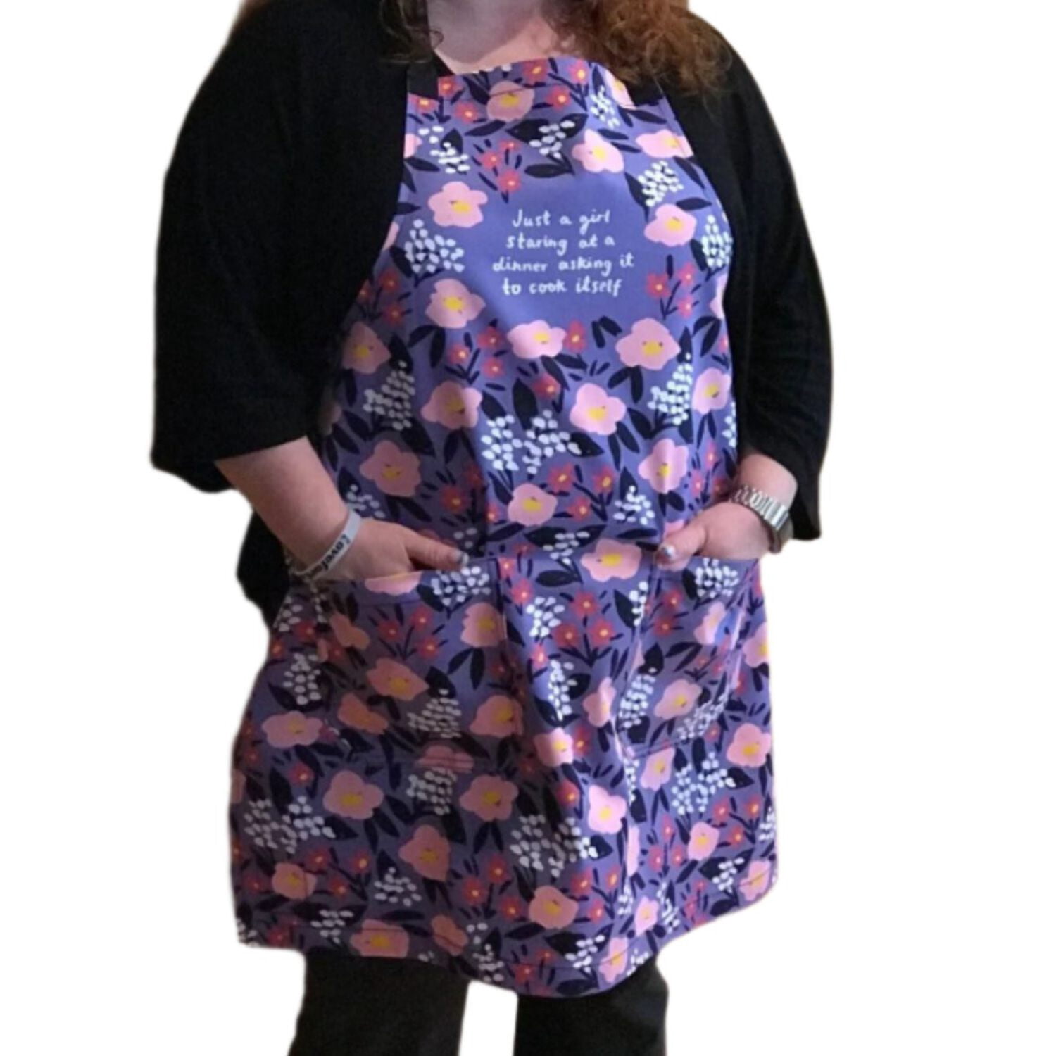Blue Q Novelty Aprons – Purple, 31″ x 28″