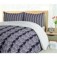 thumbnail image 4 of Ambesonne Underwater Duvet Cover Sets, Reef Marine Foliage Sea, 2-King, Dark Indigo and White, 4 of 6