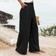 thumbnail image 3 of WILLBEST Pantalones Casuales para Mujer, Cómodos, con Cintura Elástica y Pierna Ancha, Holgados, elegantes y con Bolsillos para Uso Diario. Extra Grande, 3 of 8