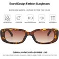thumbnail image 2 of Ubiuo Rectangle Sunglasses For Women Retro Fashion Sunglasses Uv 400 Protection Square Frame Eyewear, 2 of 4