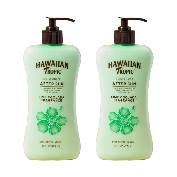 Hawaiian Tropic Lotion après-Soleil Lime Coolada, 16 fl oz Chacune, Paquet Jumeau