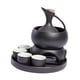 thumbnail image 2 of -Sake Set con una olla más cálida, , tazón con bandeja 4 tazas de bebida tradicional de sake para la fiesta de té en casa, 2 of 9