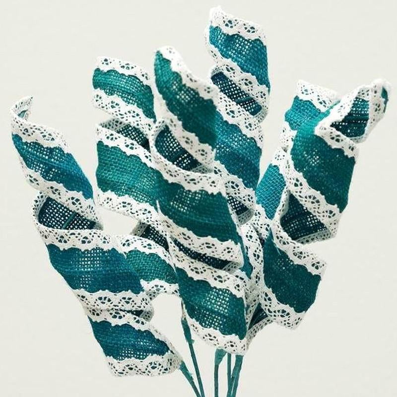 Efavormart 15 Burlap Lace Branches Flowers For Diy Wedding