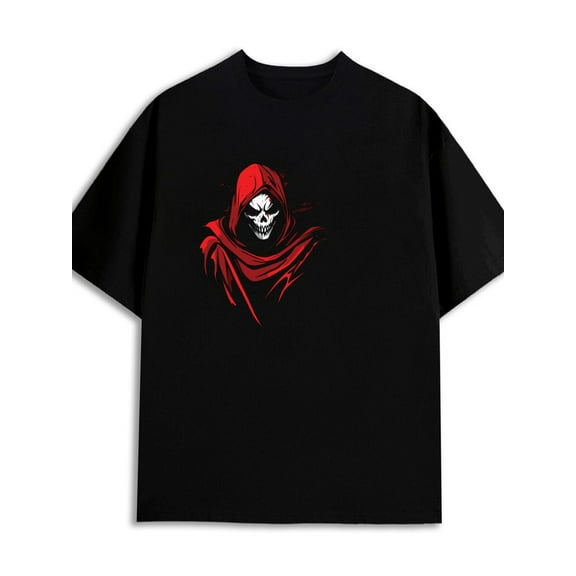 Grim Reaper Tee for men 180G 100% Cotton black Fashion Unisex Shirt Graphic tshirts Funny Unisex Shirt Printed tshirts Trendy Unisex Shirt Short Sleeve tshirts