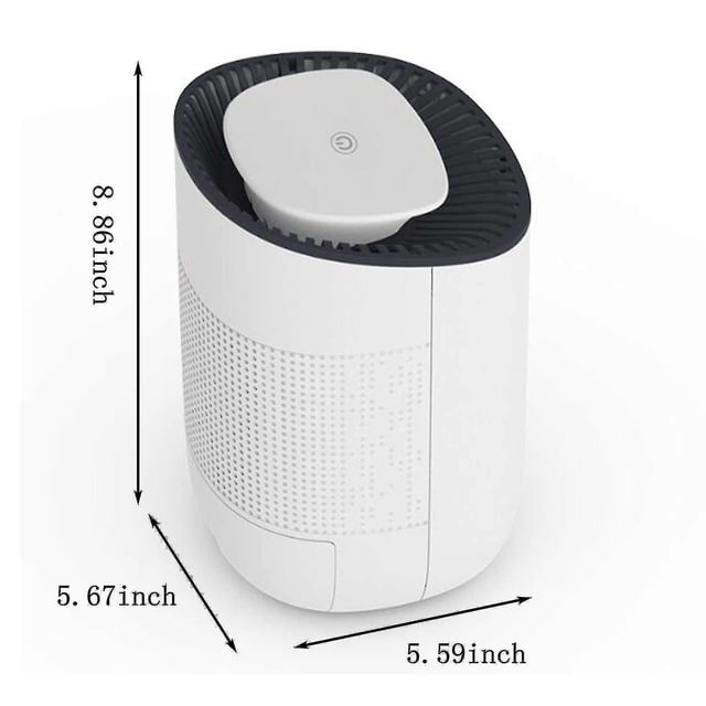 Mini deshumidificador portátil para el hogar, ultrasilencioso, cierre automático, armario, dormitorio, cocina, sótano, deshumidificador Vhermosa BST3057628