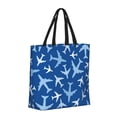 thumbnail image 2 of Vsdgher Airplanes in the Sky print Tote Bag for Women Shoulder Bag with Zipper Large Shoulder Bag Handle Handbag Portable Washable for Travel, Work, 2 of 8