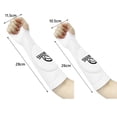 thumbnail image 5 of Toudaret 2Pcs Volleyball Arm Sleeves Thumb with Protection Pads, Hole Design High Elastic Forearm Sleeves Padded Volleyball Sleeves, 5 of 5