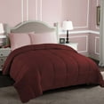 thumbnail image 4 of BNM Classic Down Alternative Comforter, Twin, Burgundy, 4 of 7