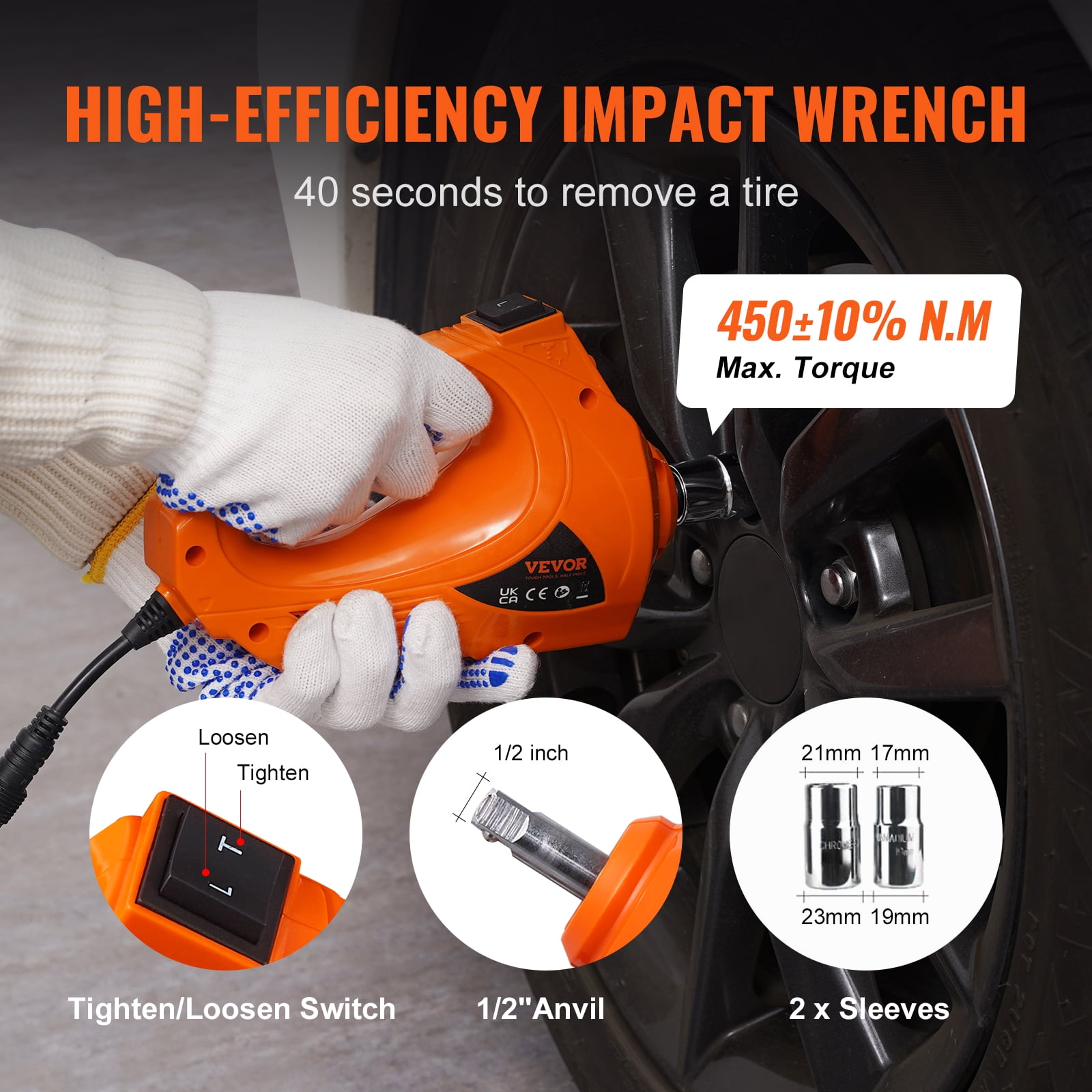 VEVOR Electric Car Jack 3 Ton 12V Electric Scissor Jack with Impact Wrench Car Repair Tool for SUV Sedans
