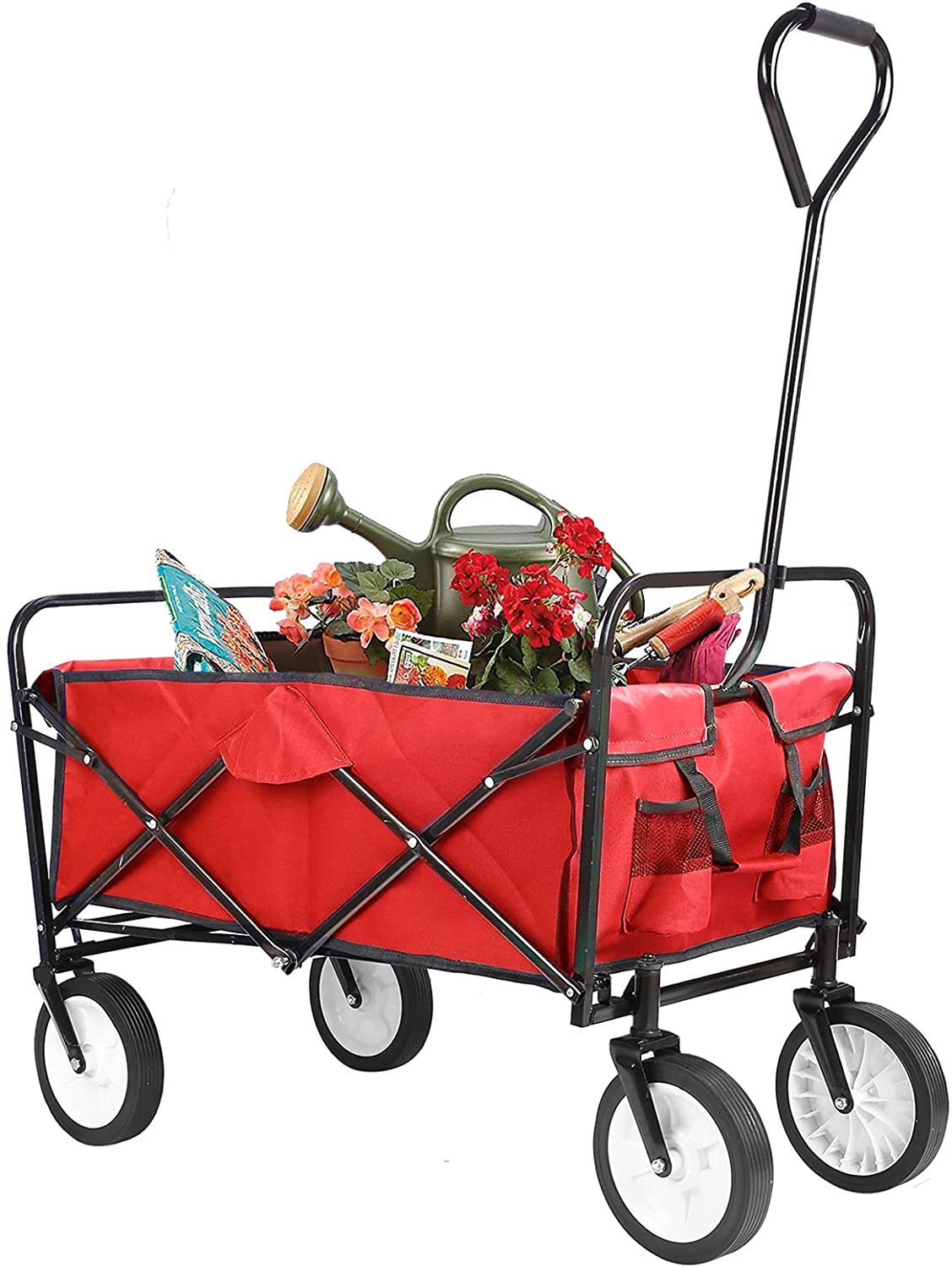 HEMBOR Collapsible Utility Wagon Outdoor Folding Camping Garden Cart