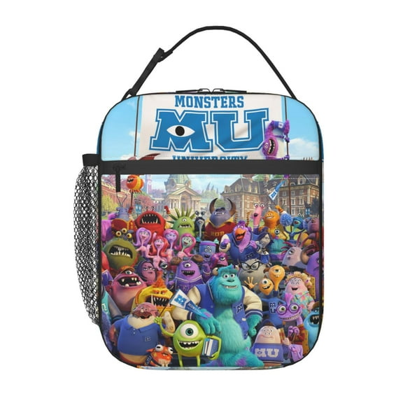 Reusable Lunch Bags Insulated Lunch Box Durable Monsters Inc For Office Work Picnic Travel Zipper Lunch Tote Bag