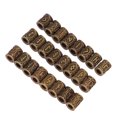 thumbnail image 1 of Cuentas De Trenzas Para El Cabello Vintage, Cuentas De Tubo Para Rastas, 24 Piezas, Agujero Grande Flexible Y A La Moda Para Rapero Para Fiestas, 1 of 7