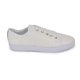 thumbnail image 4 of Tenis Para Mujer Casuales Lisos Tipo Piel Blancos blanco 24 Incógnita 045D19, 4 of 5