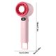 thumbnail image 3 of Digital Display High-Speed Handheld Fan USB Rechargeable Portable Powerful Wind Fan For Outdoor Use, 3 of 8