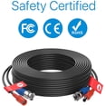 thumbnail image 5 of ZOSI 4 Pack 65Feet 20m BNC Video Power Cable Security Camera Wire Cord for Surveillance CCTV DVR Surveillance System, 5 of 9