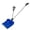 Blue, variant on Snow Shovel, 18 Inch Blade, Lightweight Aluminum D-Ring Handle, 3.5LBS Ergonomic Design for Driveway, Walkway, Patio Snow Removal, Portable Shovels for Yard, Garden & Camping, Black & Silver