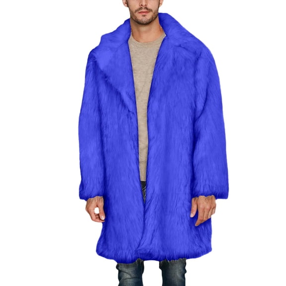 Coat for man Men's Winter Long Coat Jacket with Turn-Down Collar for Cold Weather and Style