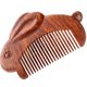 thumbnail image 5 of ColoMX Peine de madera para el cabello, peine de madera portátil, peine antiestático, peine de sándalo Natural, 5 of 7