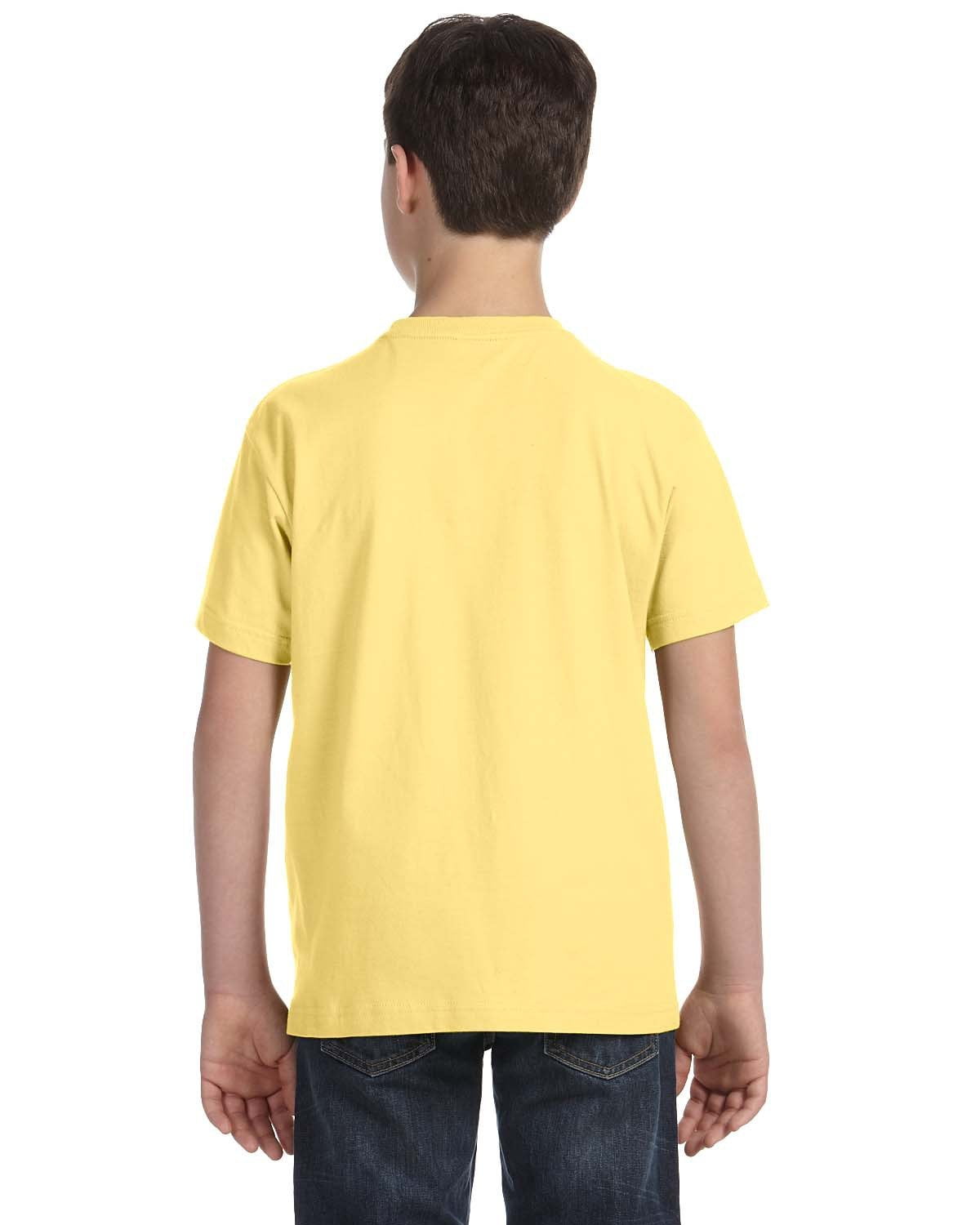 Aquaguard Boys 3-Pack T-Shirt Crew Neck Short Sleeve 100% Cotton Tee, Size: 4-14 - XS - Butter