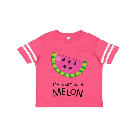 

Inktastic I m One in a Melon Cute Smiling Watermelon Gift Toddler Boy or Toddler Girl T-Shirt