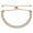 Colorless CZ, Rose Gold on Silver, variant on 5.5mm Cubic Zirconia CZ Crystal Bolo Style Slide-Clasp Tennis Bracelet in .925 Sterling Silver