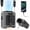 Gray, variant on MIMIRGB Portable Waist Fan, Rechargeable 10000mAh Belt Clip Personal Cooler with LED Light, 5 Speed Strong Airflow Neck Hanging Fan for Outdoor Working, Orange
