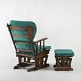 thumbnail image 4 of Comfort Deluxe Glider Chair and Ottoman Set Green, 4 of 5
