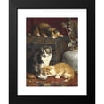 thumbnail image 2 of Charles Van Den Eycken 15x18 Black Modern Framed Museum Art Print Titled - What Time is it (1903), 2 of 5