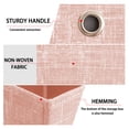 thumbnail image 4 of JHyouerji Foldable Open Lid Fabric Storage Box 11x11x11 Inch,Pink Large Drawer Style Breathable Clothes Organizer,Washable Space Saving Container for Bedroom Storage, 4 of 8