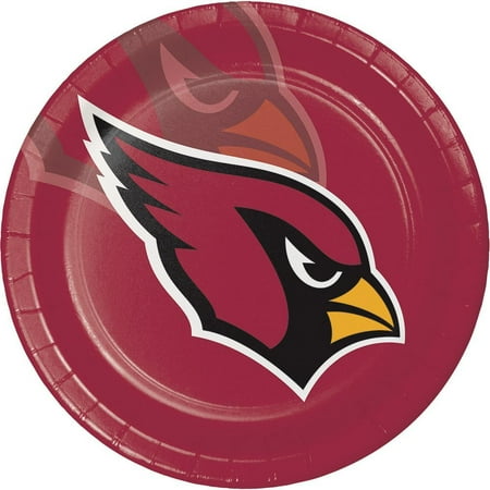 Arizona Cardinals Party Pack - Creative Converting Arizona Cardinals Paper Plates, 8 ct