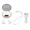 thumbnail image 1 of Wireless Bluetooth Earphones BT5.3 Touch Control Invisible Earbuds with Digital Display and Charging Case White, 1 of 4