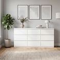 thumbnail image 4 of Nmkwnr 9 Drawer Dresser Modern Wood Storage Cabinet for Living Room, Hallway, Entryway, White, 4 of 9