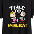 thumbnail image 3 of Peanuts - Time To Polka - Juniors Ideal Flowy Muscle T-Shirt, 3 of 6